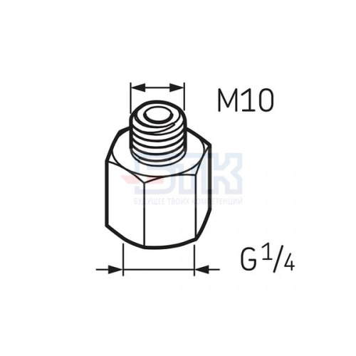 Переходник G1/4 – M10 LAPN 10 SKF Переходник G1/4 – M10 LAPN 10 SKF