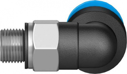 153335 Угловой штуцер с цанговым зажимом и резьбой QSML-M5-6 FESTO 153335 Угловой штуцер с цанговым зажимом и резьбой QSML-M5-6 FESTO