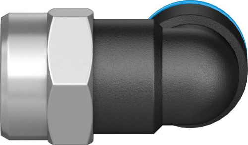 153274 Угловой штуцер с цанговым зажимом и резьбой QSLF-1/8-6-B FESTO 153274 Угловой штуцер с цанговым зажимом и резьбой QSLF-1/8-6-B FESTO