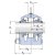 Корпус подшипника SONL 224-524 SKF (цилиндрическая посадка d = 120 мм)