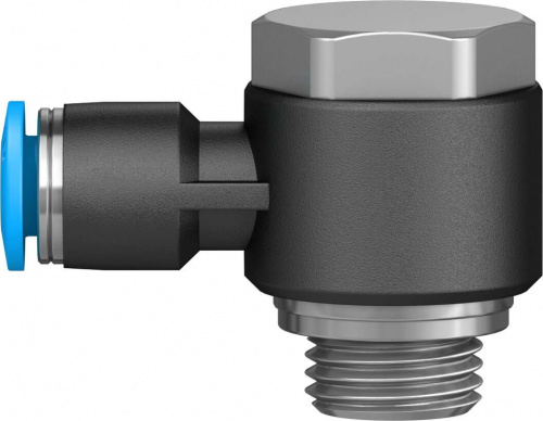 186139 Угловой штуцер с цанговым зажимом и резьбой QSLV-G1/4-6 FESTO 186139 Угловой штуцер с цанговым зажимом и резьбой QSLV-G1/4-6 FESTO