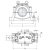 Корпус подшипника SNL 3138 G SKF (цилиндрическая посадка d = 190 мм)