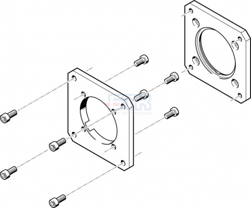 558021 Фланец электродвигателя EAMF-A-62A-80G FESTO