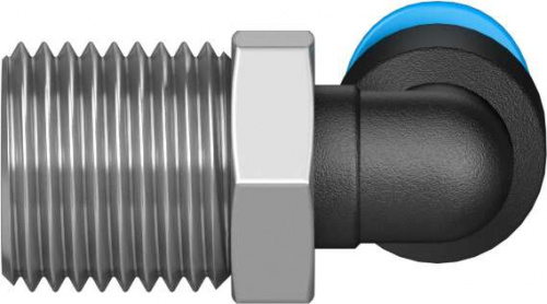 153334 Угловой штуцер с цанговым зажимом и резьбой QSML-1/8-4 FESTO 153334 Угловой штуцер с цанговым зажимом и резьбой QSML-1/8-4 FESTO