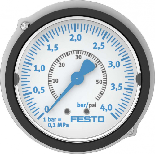 162843 Прецизионный фланцевый манометр FMAP-63-4-1/4-EN FESTO