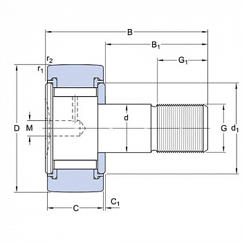 Опорный ролик KRV 47 PPA SKF