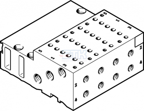 525128 Плита для блочного монтажа MHA2-PR4-5-M5 FESTO