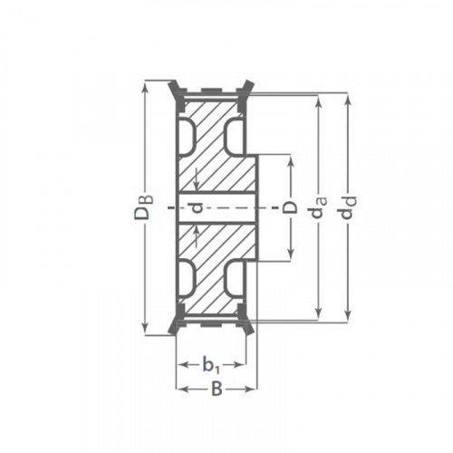 Зубчатый шкив 64 8M 20 Optibelt Зубчатый шкив 64 8M 20 Optibelt