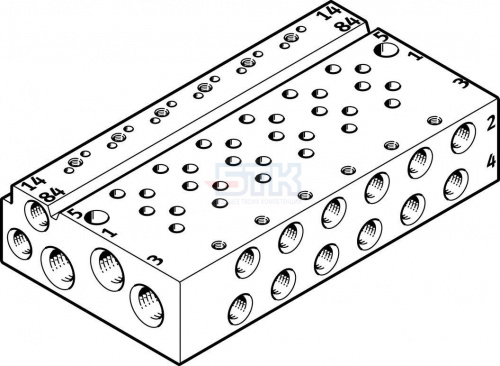 566550 Коллектор VABM-L1-10AW-M7-6 FESTO 566550 Коллектор VABM-L1-10AW-M7-6 FESTO