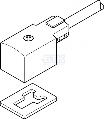 30941 Штекерная розетка с кабелем KMV-1-24DC-5-LED FESTO 30941 Штекерная розетка с кабелем KMV-1-24DC-5-LED FESTO