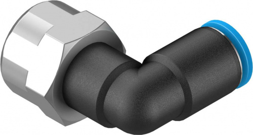 153275 Угловой штуцер с цанговым зажимом и резьбой QSLF-1/4-6-B FESTO 153275 Угловой штуцер с цанговым зажимом и резьбой QSLF-1/4-6-B FESTO