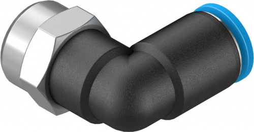 153274 Угловой штуцер с цанговым зажимом и резьбой QSLF-1/8-6-B FESTO 153274 Угловой штуцер с цанговым зажимом и резьбой QSLF-1/8-6-B FESTO