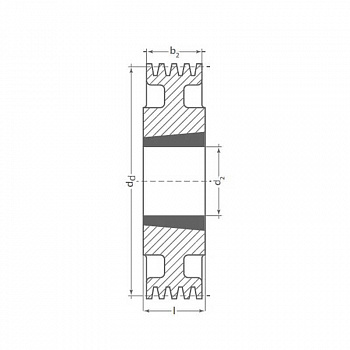 Клиновый шкив SPA 236/2 Optibelt