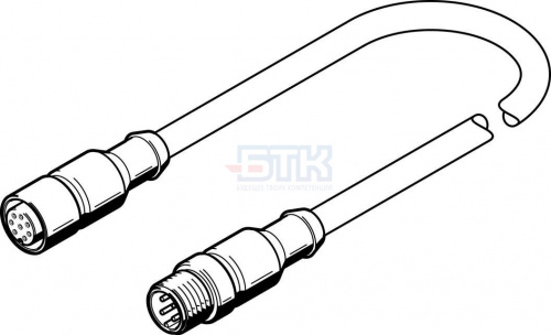 553575 Соединительный кабель NEBV-M12G8-K-2-M12G4 FESTO