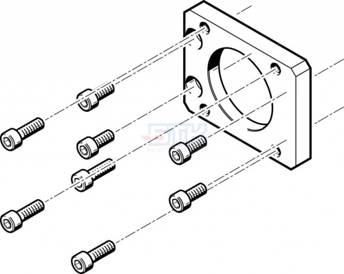 558177 Фланец электродвигателя EAMF-A-48B-55A FESTO 558177 Фланец электродвигателя EAMF-A-48B-55A FESTO