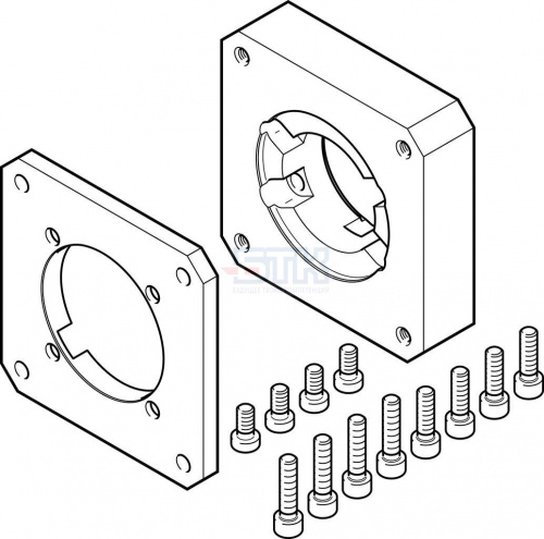 1190702 Фланец электродвигателя EAMF-A-80A-120G FESTO