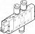 163842 Распределитель с электроуправлением CPE24-M3H-5L-QS-10 FESTO