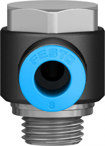 132064 Угловой штуцер с цанговым зажимом и резьбой QSLV-G1/4-8-50 FESTO 132064 Угловой штуцер с цанговым зажимом и резьбой QSLV-G1/4-8-50 FESTO
