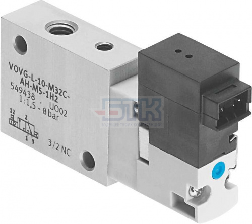 560699 Распределитель с электроуправлением VOVG-L10-M32U-AH-M5-1H2 FESTO 560699 Распределитель с электроуправлением VOVG-L10-M32U-AH-M5-1H2 FESTO
