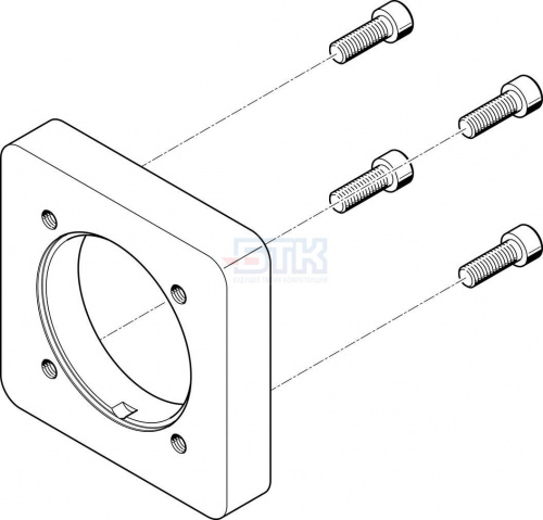 558023 Фланец электродвигателя EAMF-A-95A-140A FESTO