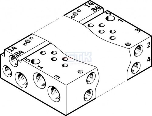 566556 Коллектор VABM-L1-10AW-M7-14 FESTO 566556 Коллектор VABM-L1-10AW-M7-14 FESTO