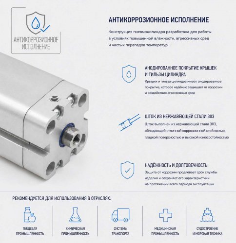 Пневмоцилиндр KC-025-DA-0015-M1(6)-М3(М10×1.25)-T1 Pemaks Пневмоцилиндр KC-025-DA-0015-M1(6)-М3(М10×1.25)-T1 Pemaks