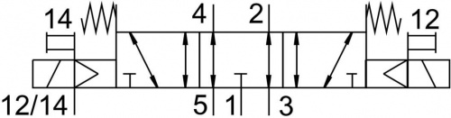 566469 Распределитель VUVG-L10-P53E-ZT-M5-1P3S FESTO