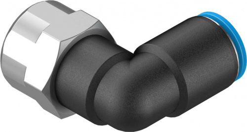 153277 Угловой штуцер с цанговым зажимом и резьбой QSLF-1/4-8-B FESTO 153277 Угловой штуцер с цанговым зажимом и резьбой QSLF-1/4-8-B FESTO