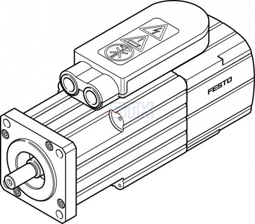 550111 Серводвигатель EMMS-AS-55-M-LS-TM FESTO
