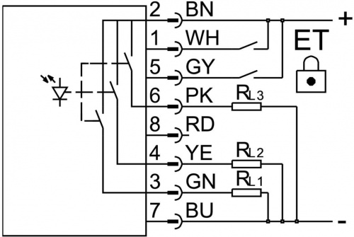 538236 Датчик цвета SOEC-RT-Q50-PS-S-7L FESTO