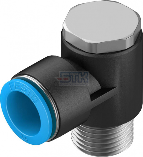 153096 Угловой штуцер с цанговым зажимом и резьбой QSLV-1/2-16 FESTO 153096 Угловой штуцер с цанговым зажимом и резьбой QSLV-1/2-16 FESTO