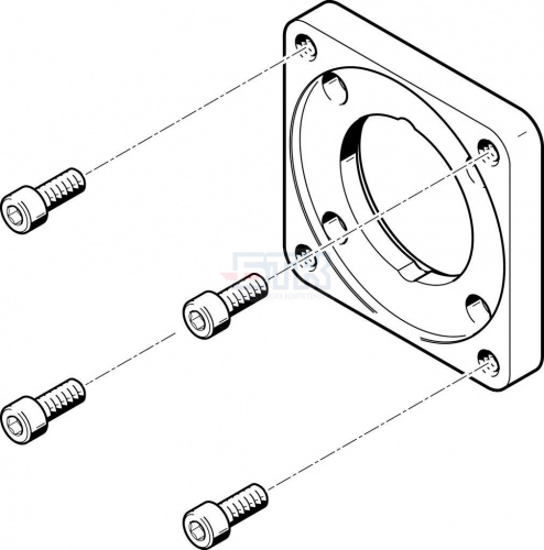 558026 Фланец электродвигателя EAMF-A-62A-100A FESTO 558026 Фланец электродвигателя EAMF-A-62A-100A FESTO
