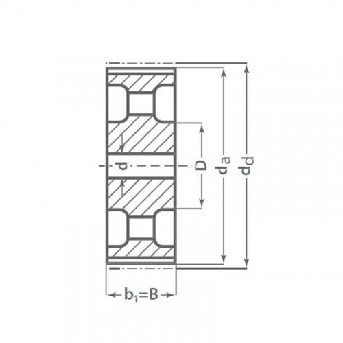 Зубчатый шкив TB 144 14M 170 Optibelt Зубчатый шкив TB 144 14M 170 Optibelt
