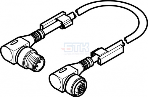 570733 Соединительный кабель NEBU-M12W5-K-0.5-M12W5 FESTO 570733 Соединительный кабель NEBU-M12W5-K-0.5-M12W5 FESTO