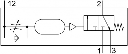 3434 Клапан задержки времени VZA-3-1/4 FESTO