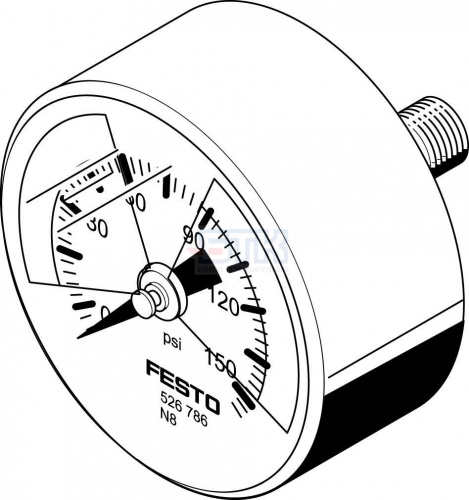 526786 Манометр MA-40-145-R1/8-PSI-E-RG FESTO