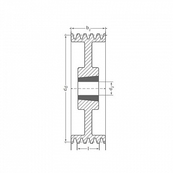 Клиновый шкив TB SPC 425/8 Optibelt