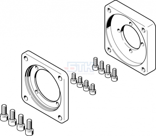 2843290 Фланец электродвигателя EAMF-A-64C-80G-S1 FESTO 2843290 Фланец электродвигателя EAMF-A-64C-80G-S1 FESTO