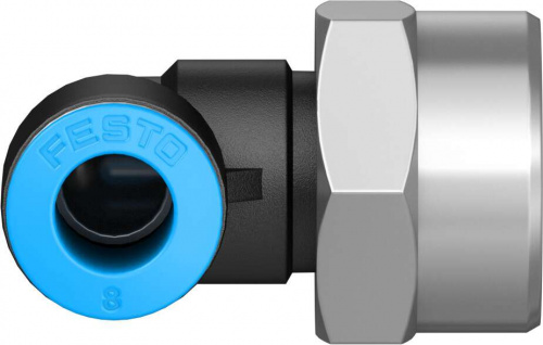 153278 Угловой штуцер с цанговым зажимом и резьбой QSLF-3/8-8-B FESTO