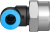 153278 Угловой штуцер с цанговым зажимом и резьбой QSLF-3/8-8-B FESTO