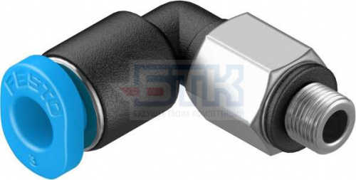 153330 Угловой штуцер с цанговым зажимом и резьбой QSML-M3-3 FESTO
