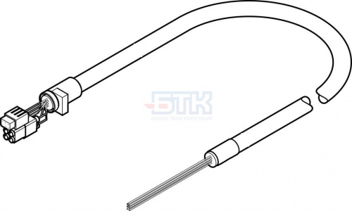 5105622 Кабель электродвигателя NEBM-T1G8-E-25-Q7N-LE8 FESTO