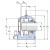 Корпус подшипника SONL 218-518 SKF (цилиндрическая посадка d = 90 мм)
