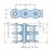 Цепь приводная роликовая трехрядная PHC 10B-3X5MTR SKF