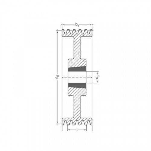 Клиновый шкив TB SPA 224/3 Optibelt Клиновый шкив TB SPA 224/3 Optibelt