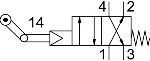 3416 Распределитель с тумблером LS-4-1/8 FESTO