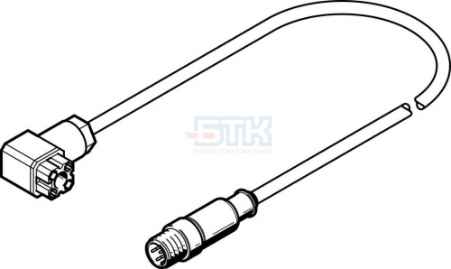 549293 Соединительный кабель NEBC-P1W4-K-0.3-N-M12G5 FESTO