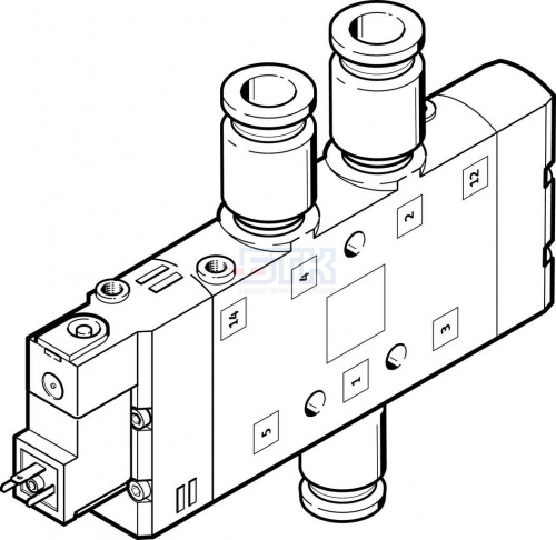 163182 Распределитель с электроуправлением CPE24-M1H-5L-QS-12 FESTO