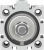 188258 Короткоходовый цилиндр AEVC-50-10-A-P FESTO 188258 Короткоходовый цилиндр AEVC-50-10-A-P FESTO