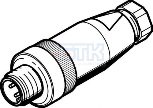 570955 Штекер NECU-S-M12G4-P1-Q6-IS FESTO